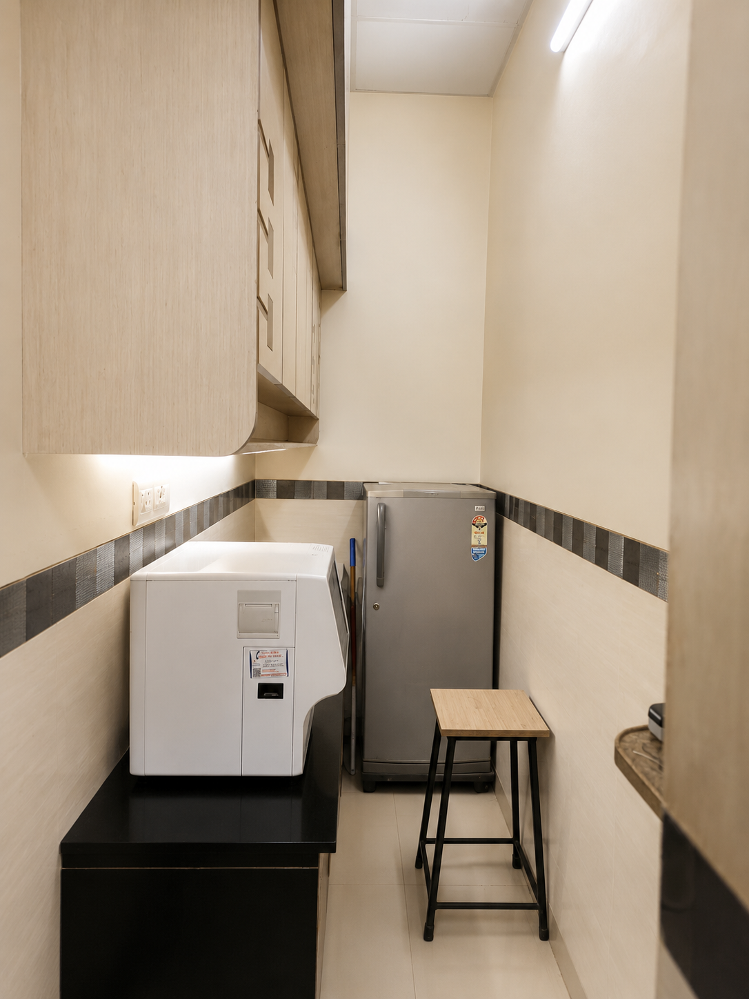 Pathology lab area for processing blood samples